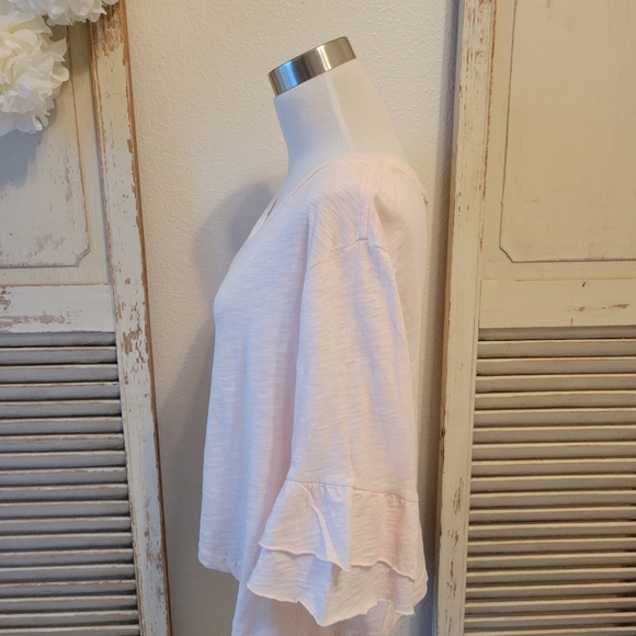 Dylan women's large blush pink top ruffle - Picture 3 of 8